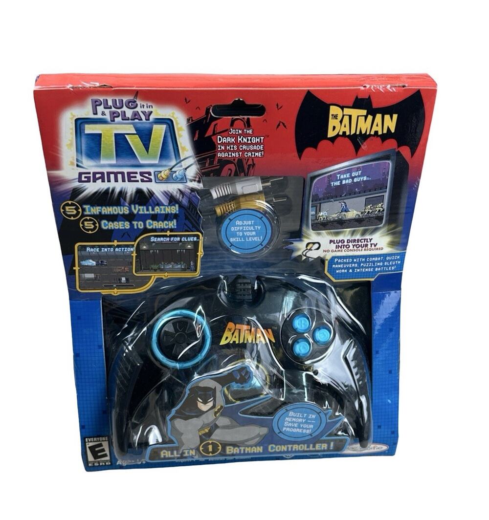 The Batman Jakks Pacific 2004 Plug N Play TV Video Game Brand New in Box!!